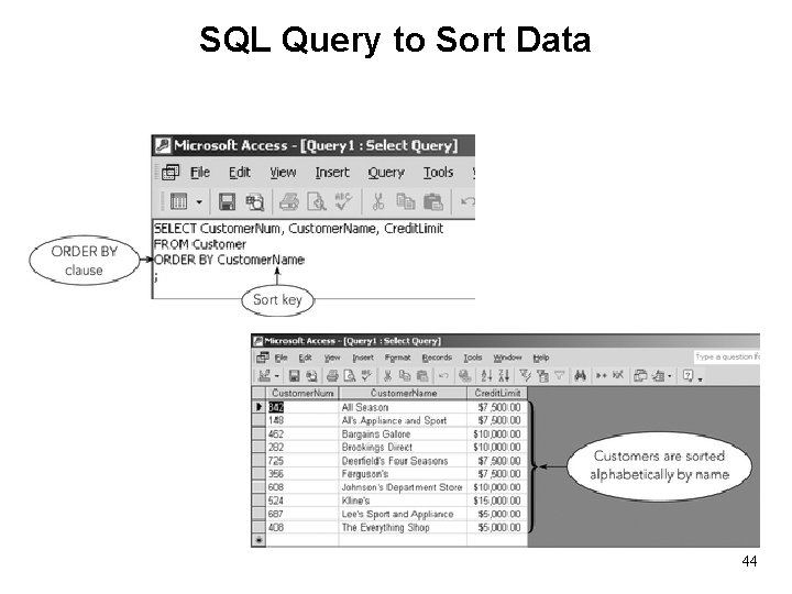 SQL Query to Sort Data 44 