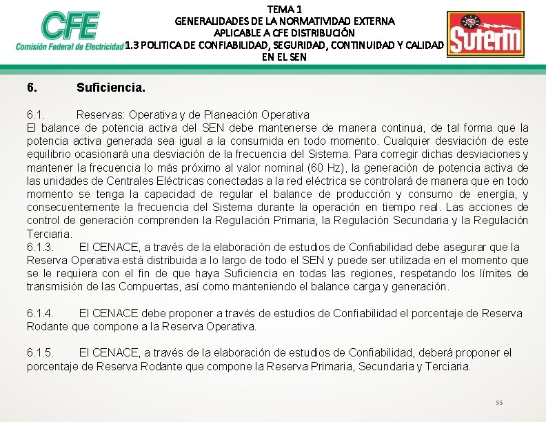 TEMA 1 GENERALIDADES DE LA NORMATIVIDAD EXTERNA APLICABLE A CFE DISTRIBUCIÓN 1. 3 POLITICA