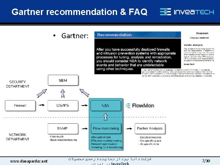 Gartner recommendation & FAQ • Gartner: www. danapardaz. net ﺷﺮکﺖ ﺩﺍﻧﺎ پﺮﺩﺍﺯ ﻧﻤﺎیﻨﺪﻩ ﺭﺳﻤی