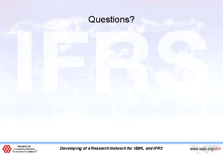 Questions? Developing of a Research Network for XBRL and IFRS 17 