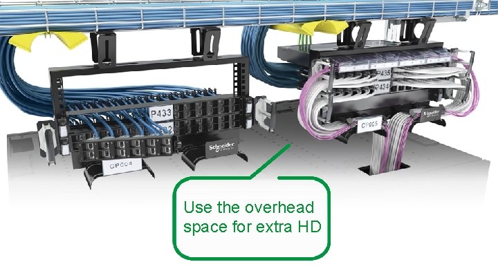 Use the overhead space for extra HD Schneider Electric - Partner Business – LSB