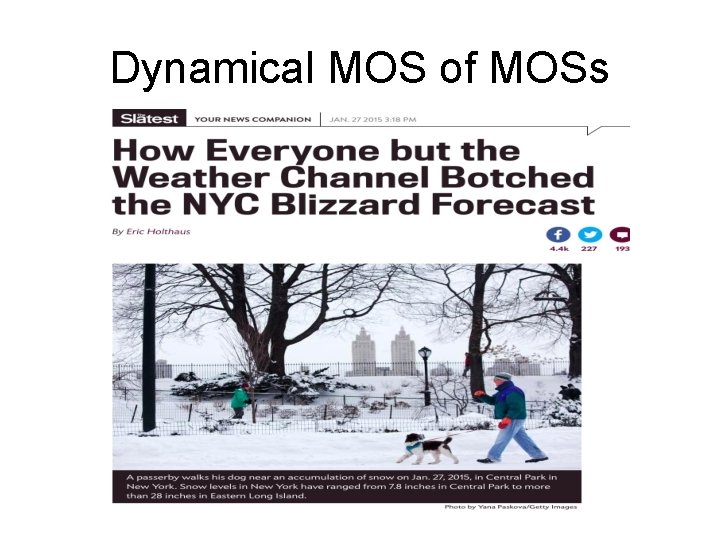 Dynamical MOS of MOSs 