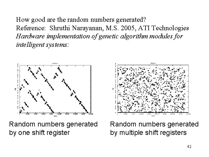 How good are the random numbers generated? Reference: Shruthi Narayanan, M. S. 2005, ATI
