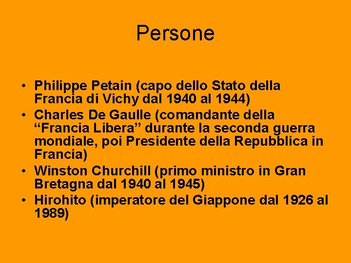 Persone • Philippe Petain (capo dello Stato della Francia di Vichy dal 1940 al