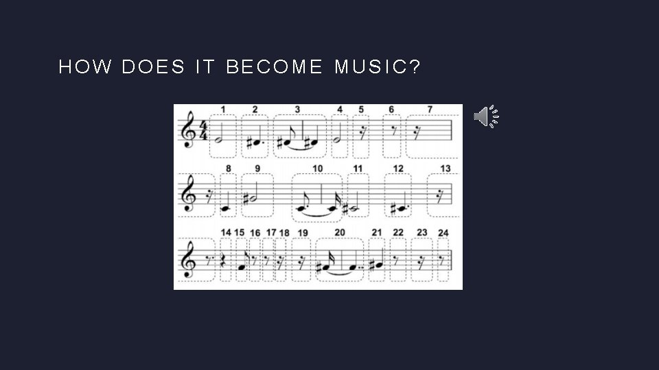 HOW DOES IT BECOME MUSIC? 