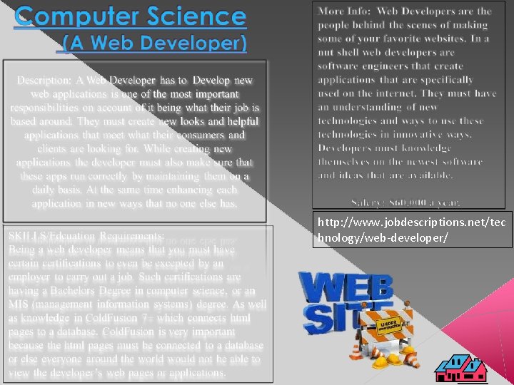 http: //www. jobdescriptions. net/tec hnology/web-developer/ 
