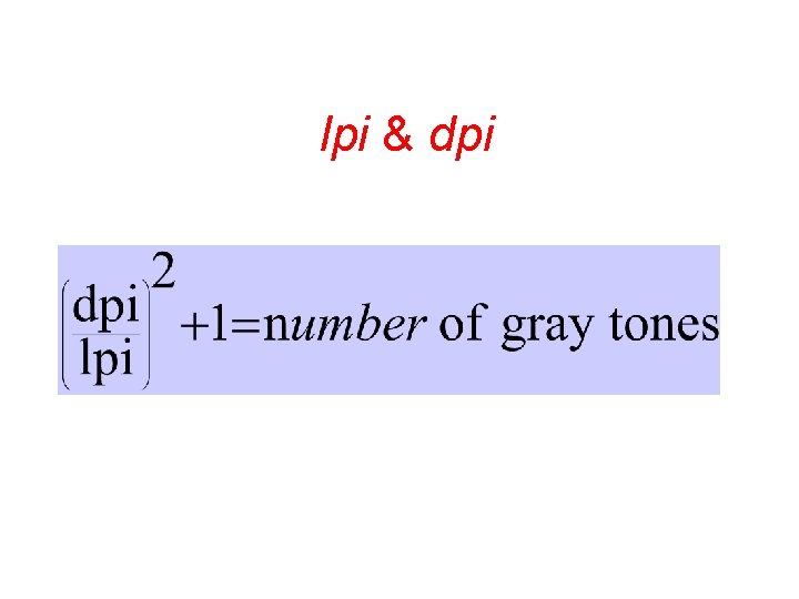 lpi & dpi lpi & dpi