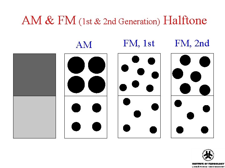 AM & FM (1 st & 2 nd Generation) Halftone AM FM, 1 st AM & FM (1 st & 2 nd Generation) Halftone AM FM, 1 st