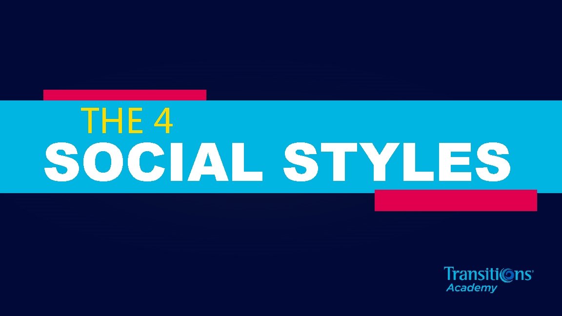 THE 4 SOCIAL STYLES 