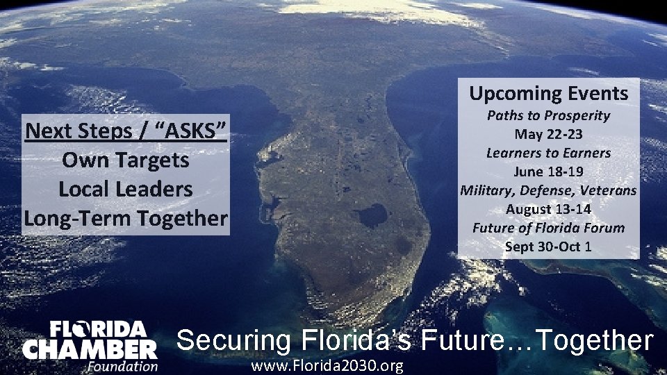 Upcoming Events Paths to Prosperity May 22 -23 Learners to Earners June 18 -19