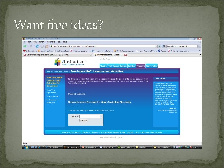 Want free ideas? 