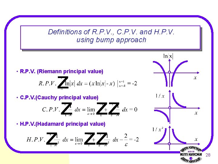 Definitions of R. P. V. , C. P. V. and H. P. V. using