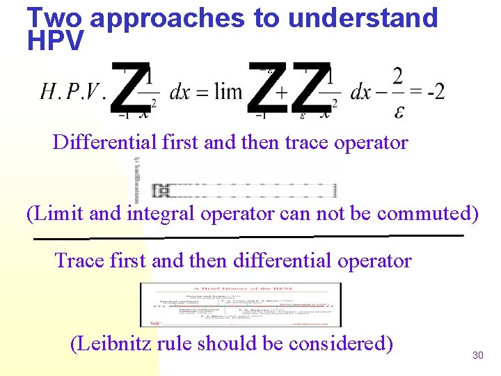 Two approaches to understand HPV Differential first and then trace operator (Limit and integral
