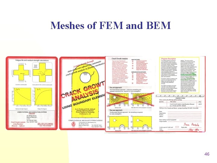 Meshes of FEM and BEM 46 