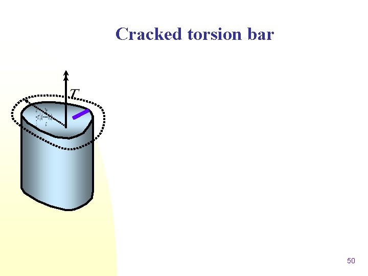 Cracked torsion bar 50 