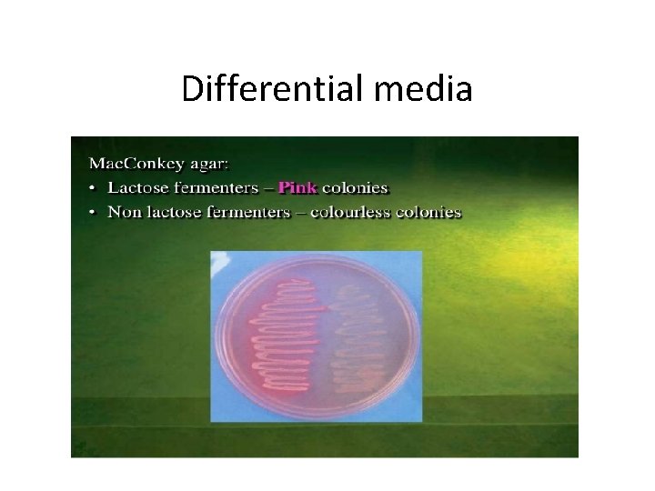 Differential media 