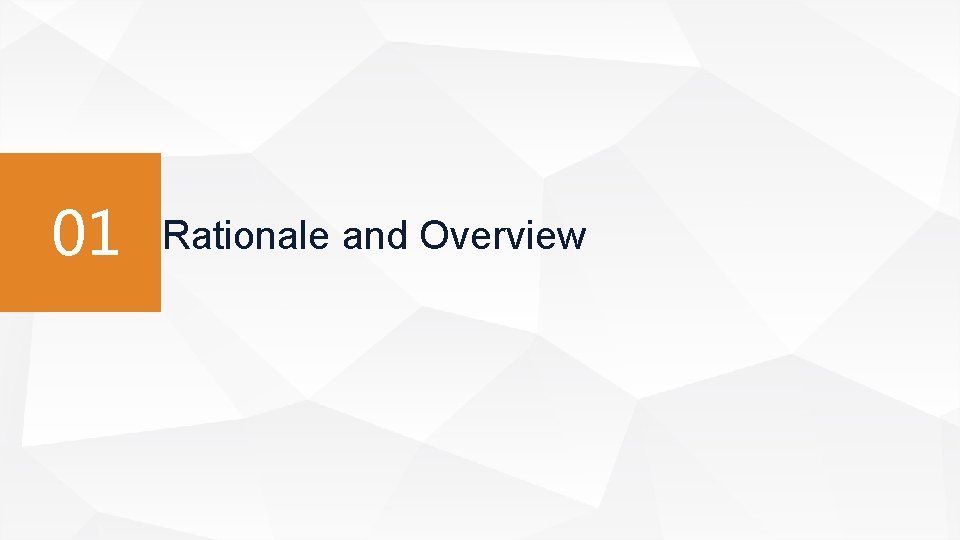 01 Rationale and Overview 