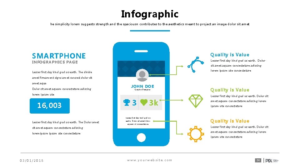 Infographic he simplicity lorem suggests strength and the spaciousn contributes to the aesthetics meant