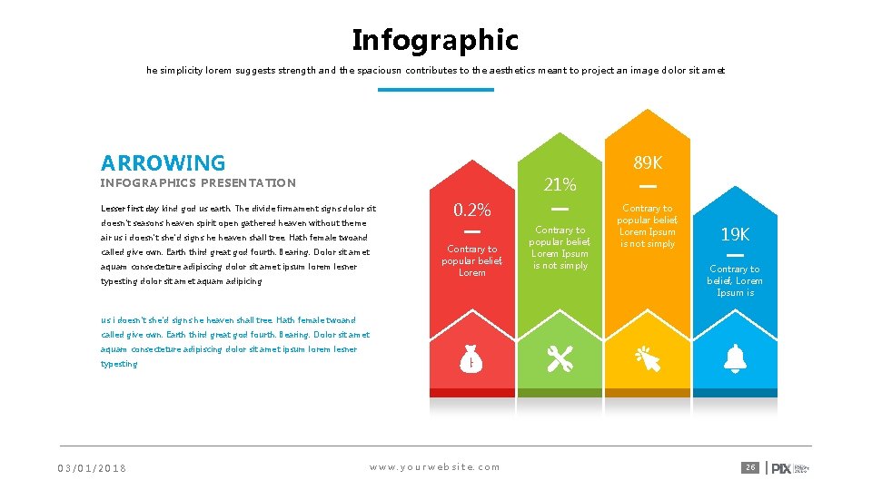 Infographic he simplicity lorem suggests strength and the spaciousn contributes to the aesthetics meant