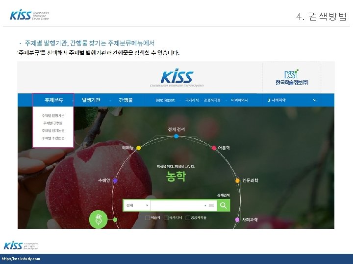LOGO http: //kiss. kstudy. com 4. 검색방법 