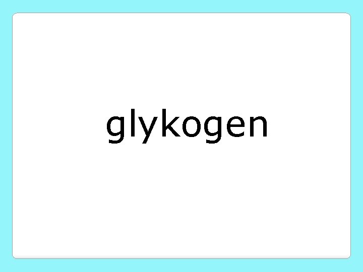 glykogen 