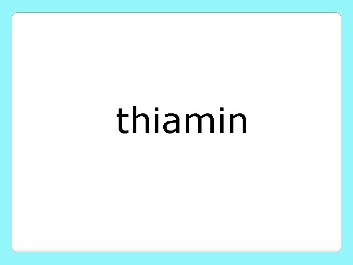 thiamin 