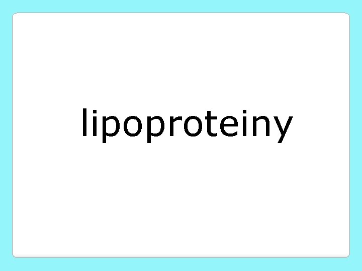 lipoproteiny 