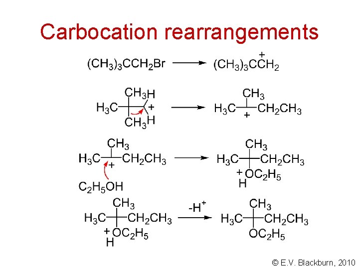 Carbocation rearrangements © E. V. Blackburn, 2010 