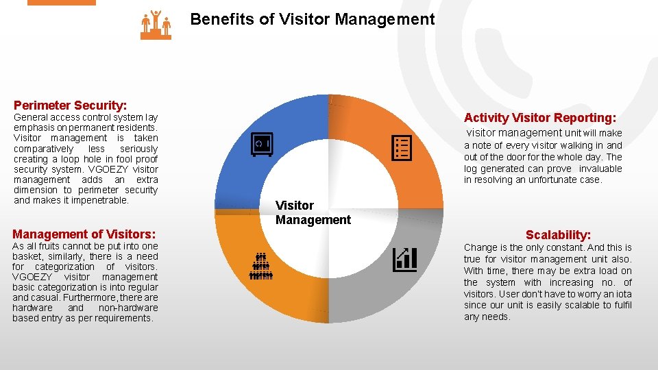 Benefits of Visitor Management Perimeter Security: General access control system lay emphasis on permanent