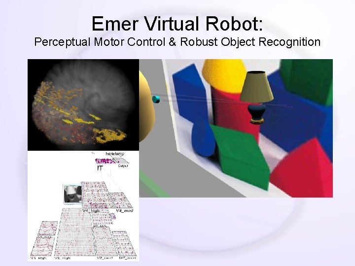 Emer Virtual Robot: Perceptual Motor Control & Robust Object Recognition 
