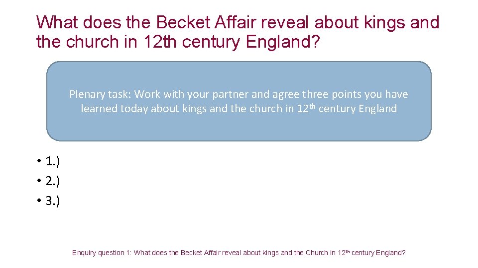 What does the Becket Affair reveal about kings and the church in 12 th