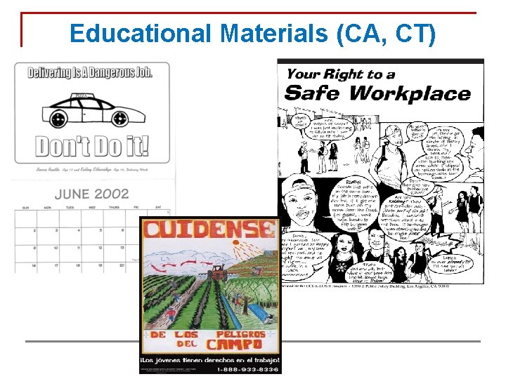 Educational Materials (CA, CT) 