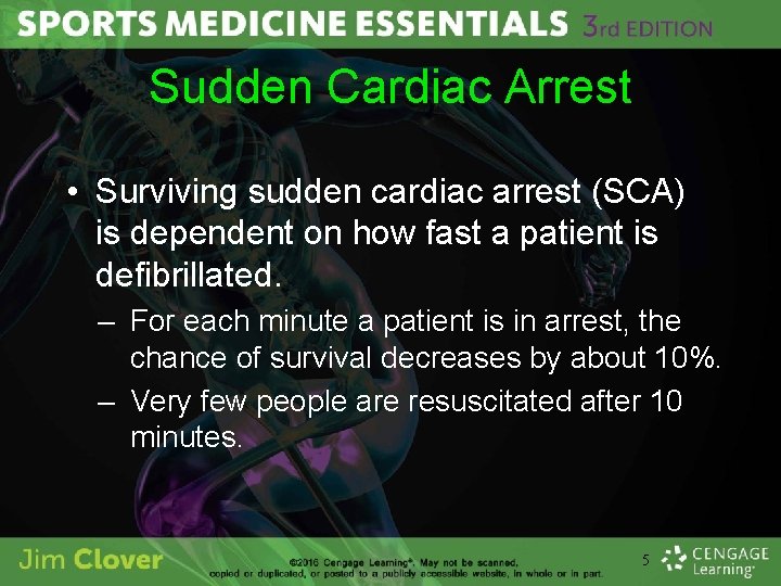 Sudden Cardiac Arrest • Surviving sudden cardiac arrest (SCA) is dependent on how fast
