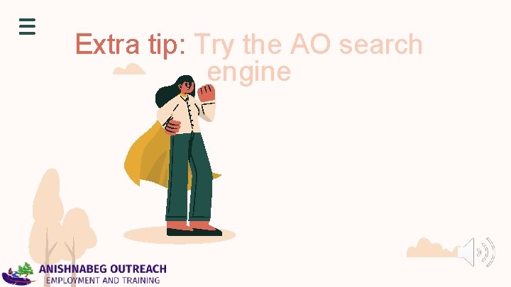 Extra tip: Try the AO search engine  Extra tip: Try the AO search engine