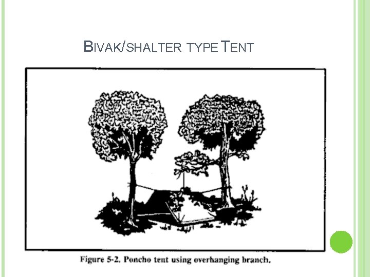 BIVAK/SHALTER TYPE TENT 