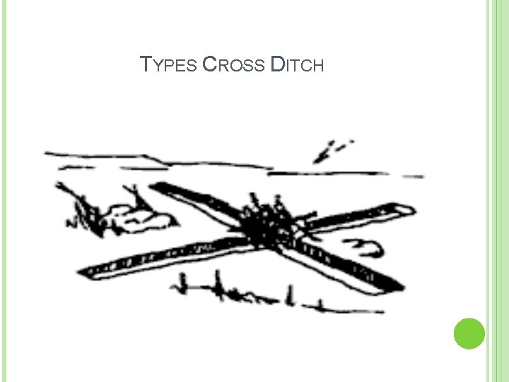 TYPES CROSS DITCH 