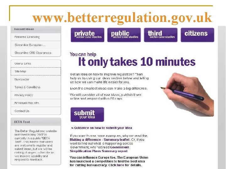 www. betterregulation. gov. uk 