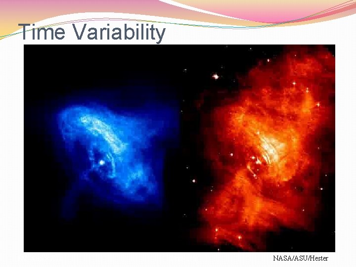 Time Variability FAN 4, Jul 9 2013 Stephen Ng NASA/ASU/Hester 