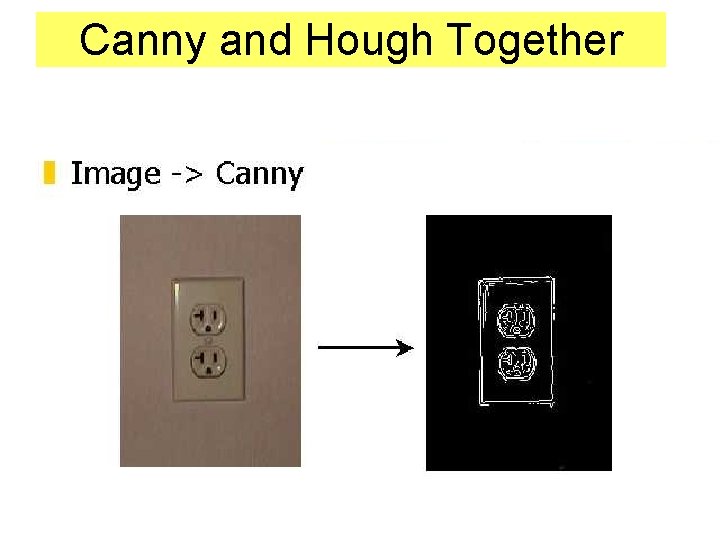 Canny and Hough Together Canny and Hough Together