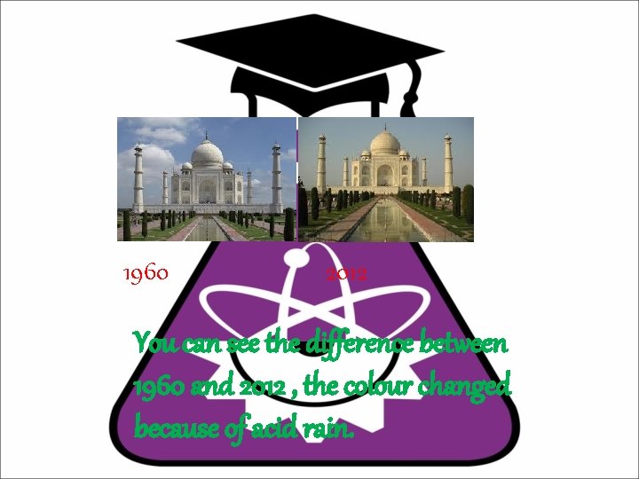 1960 2012 You can see the difference between 1960 and 2012 , the colour