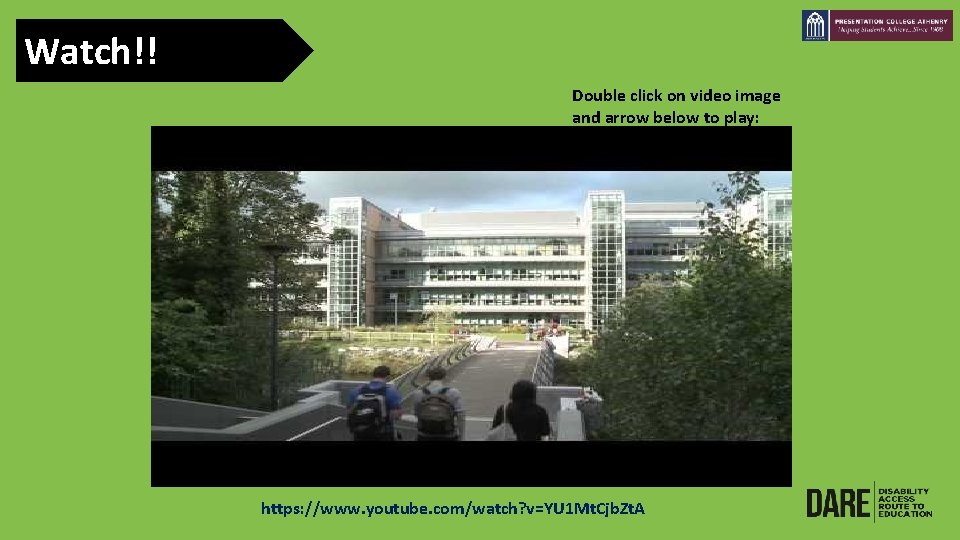 Watch!! Double click on video image and arrow below to play: https: //www. youtube.