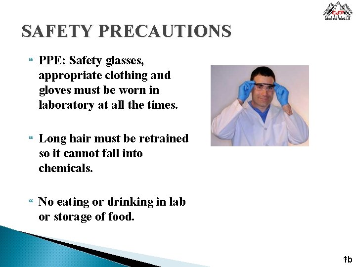 Laboratory Safety Report Errors to Management 1 Objectives