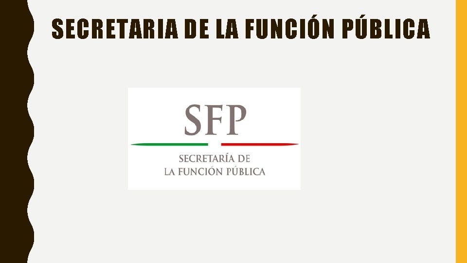 SECRETARIA DE LA FUNCIÓN PÚBLICA 