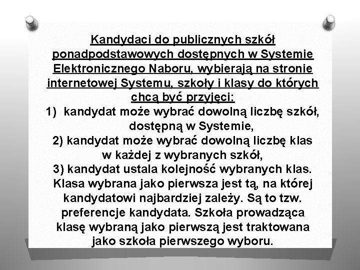 Kandydaci do publicznych szkół ponadpodstawowych dostępnych w Systemie Elektronicznego Naboru, wybierają na stronie internetowej