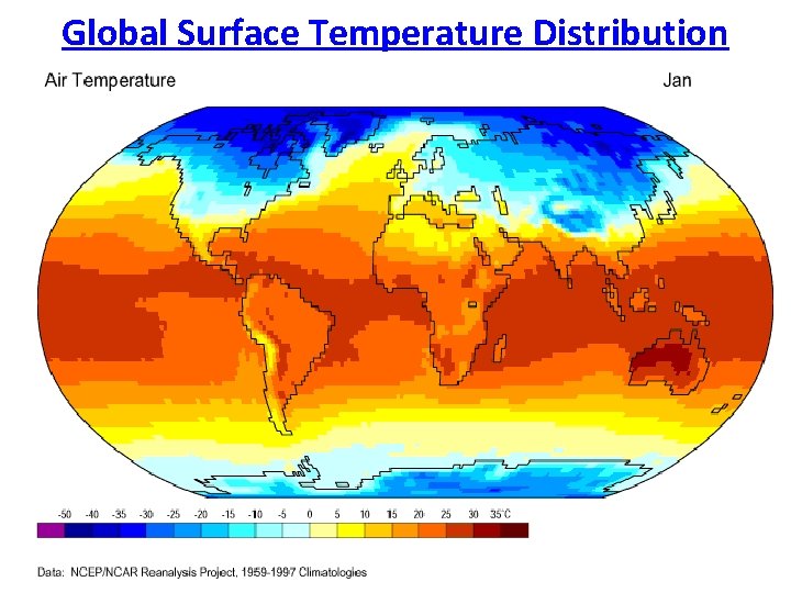 Global Surface Temperature Distribution 