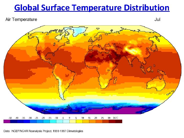 Global Surface Temperature Distribution 