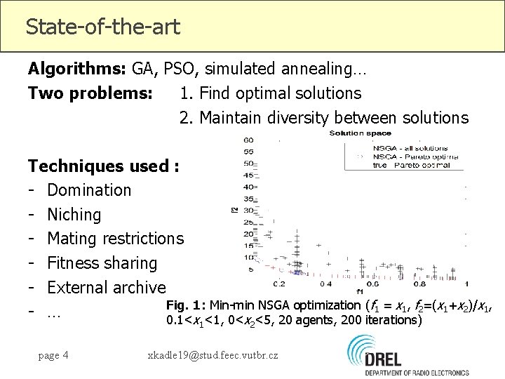 State-of-the-art Algorithms: GA, PSO, simulated annealing… Two problems: 1. Find optimal solutions 2. Maintain
