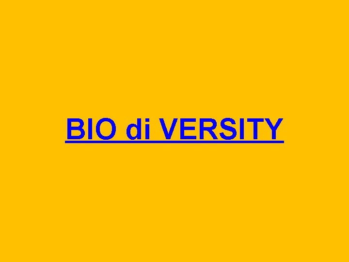 BIO di VERSITY 