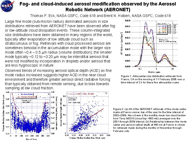 Fog- and cloud-induced aerosol modification observed by the Aerosol Robotic Network (AERONET) Thomas F.