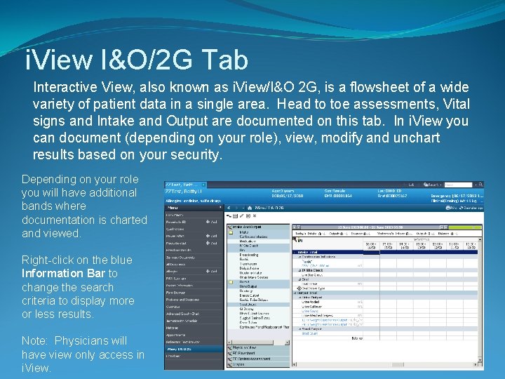 i. View I&O/2 G Tab Interactive View, also known as i. View/I&O 2 G,